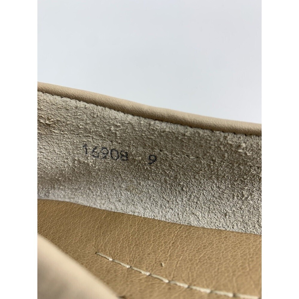 J Crew Soft Leather Loafer Taupe Bridle Bit Moccasin Toe Slip On Flat Womens 9 - Picture 8 of 12